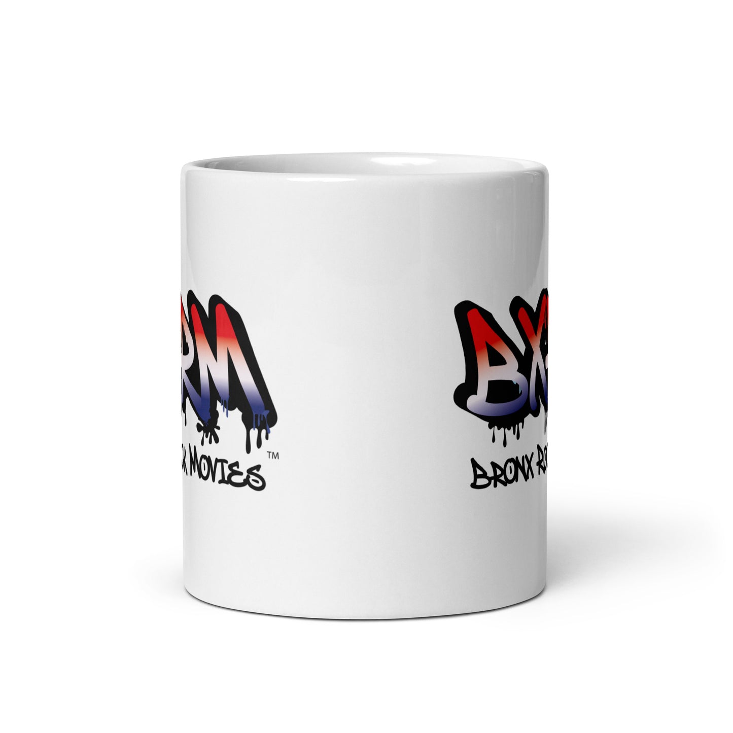 Bronx Rock Movies on white glossy mug