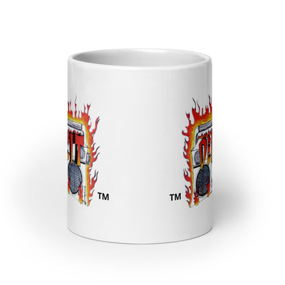 DEFICIT White glossy mug